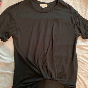 Black short sleeved shirt